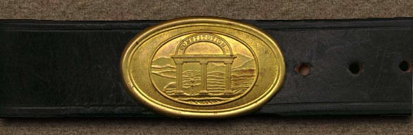 Belt and Georgia State Seal oval buckle